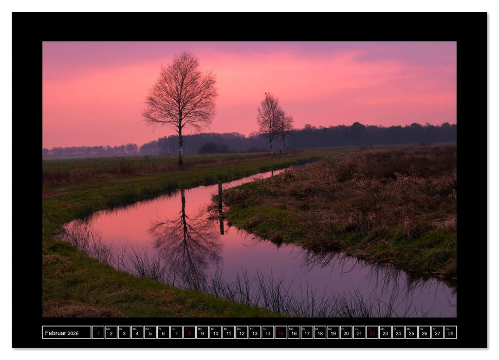 Lichtlandschaft Worpswede (CALVENDO Wandkalender 2026)