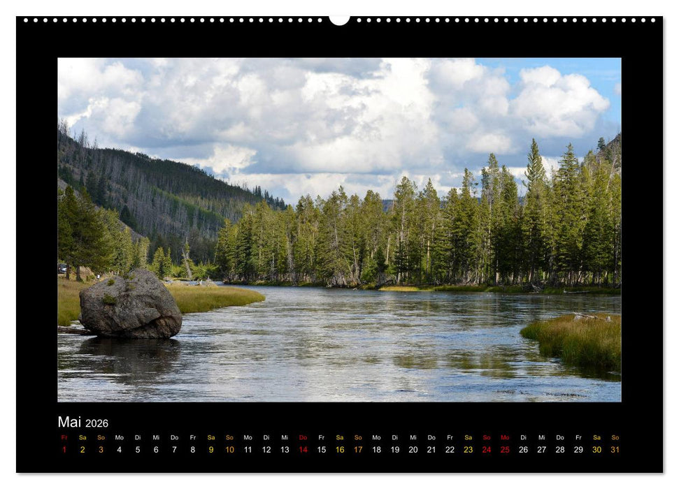 Yellowstone - Wunder der Natur (CALVENDO Wandkalender 2026)