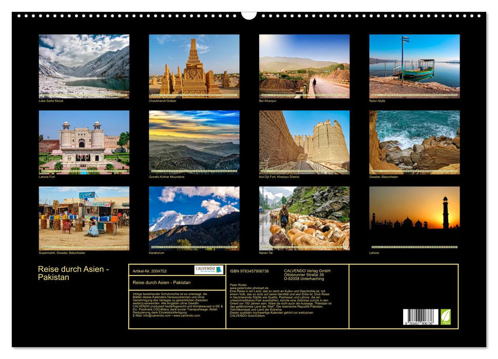Reise durch Asien - Pakistan (CALVENDO Wandkalender 2026)
