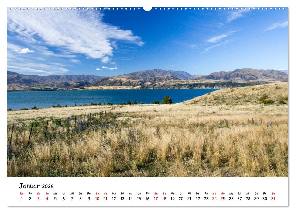 Neuseeland-Aotearoa, Land der weißen Wolke (CALVENDO Wandkalender 2026)