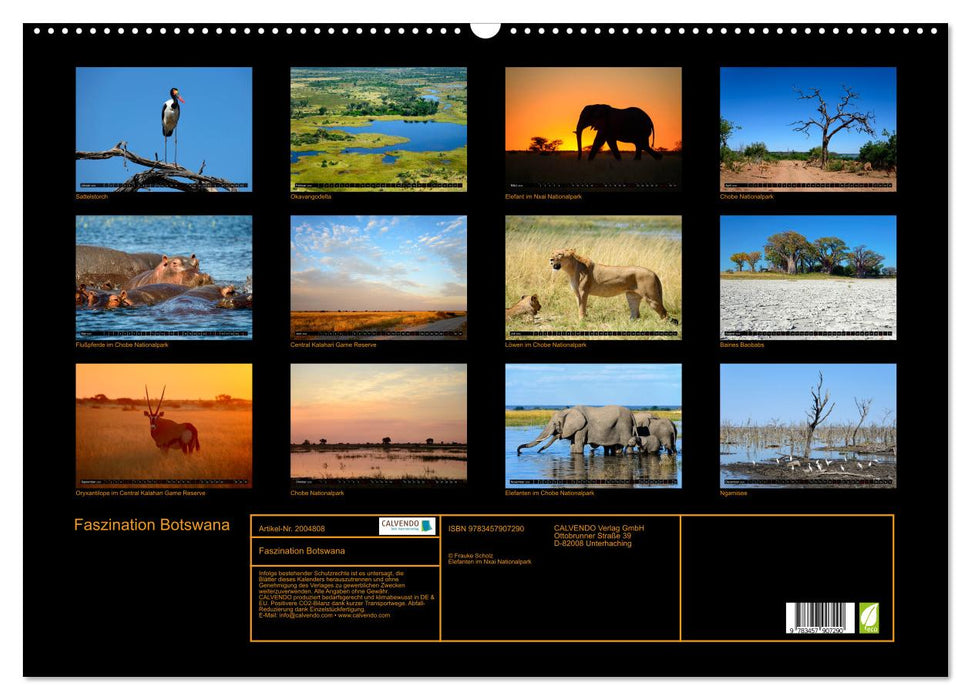 Faszination Botswana (CALVENDO Wandkalender 2026)
