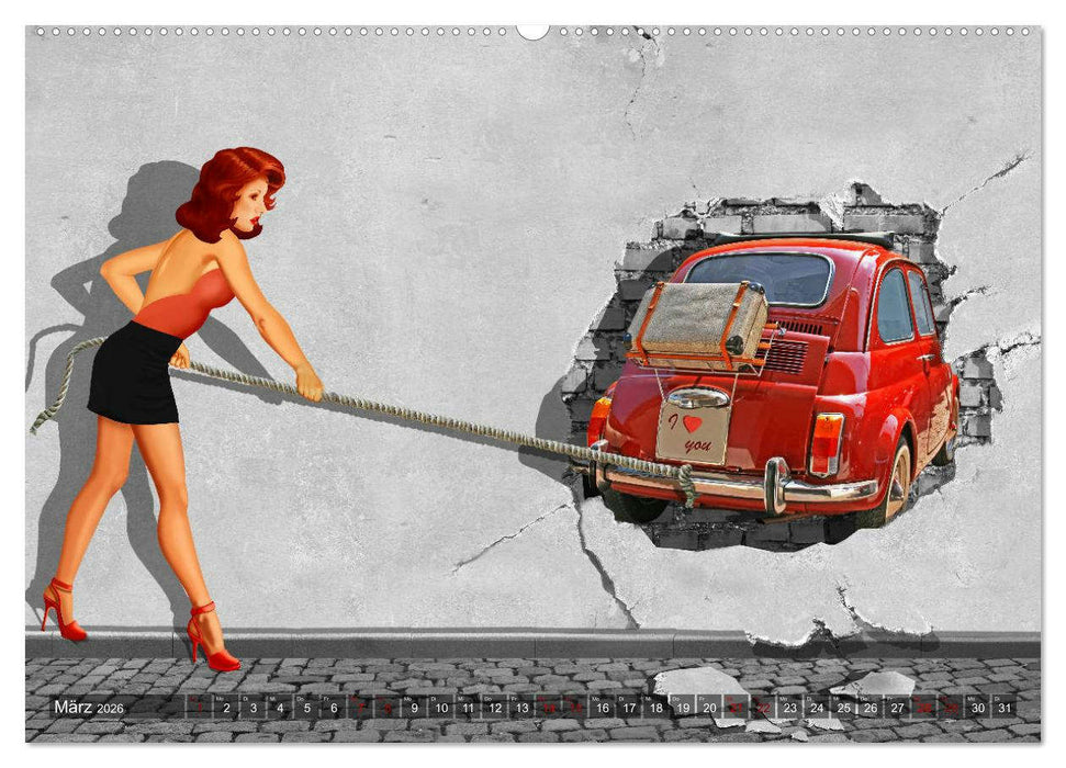 Street-Art in Digital-Art by Mausopardia (CALVENDO Wandkalender 2026)