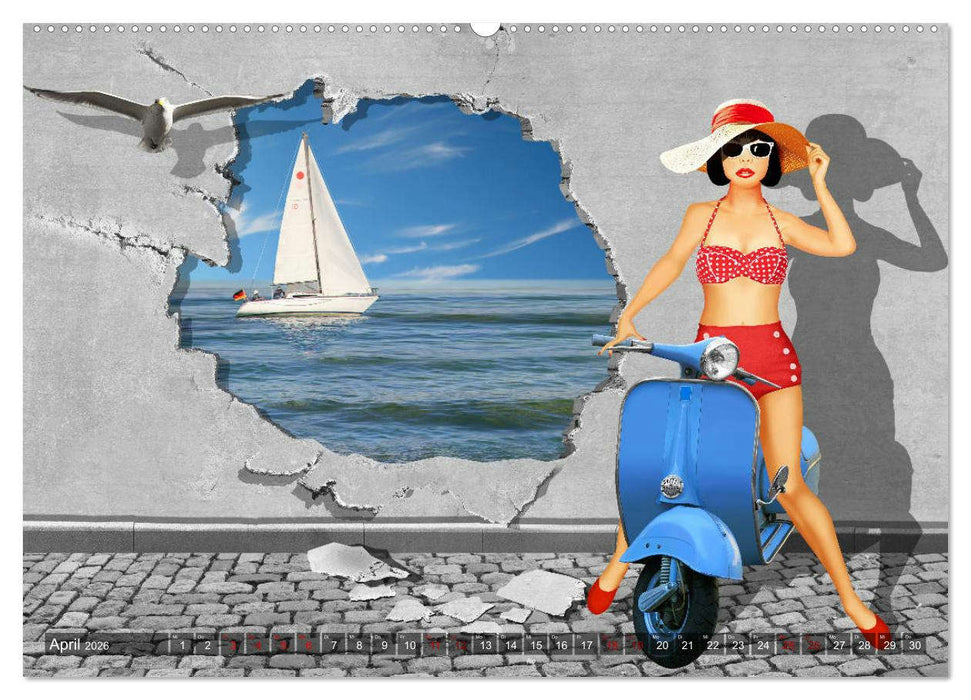 Street-Art in Digital-Art by Mausopardia (CALVENDO Wandkalender 2026)