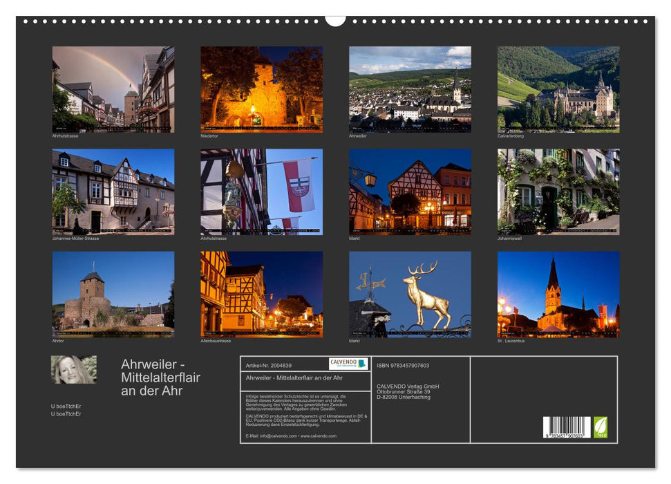 Ahrweiler - Mittelalterflair an der Ahr (CALVENDO Wandkalender 2026)