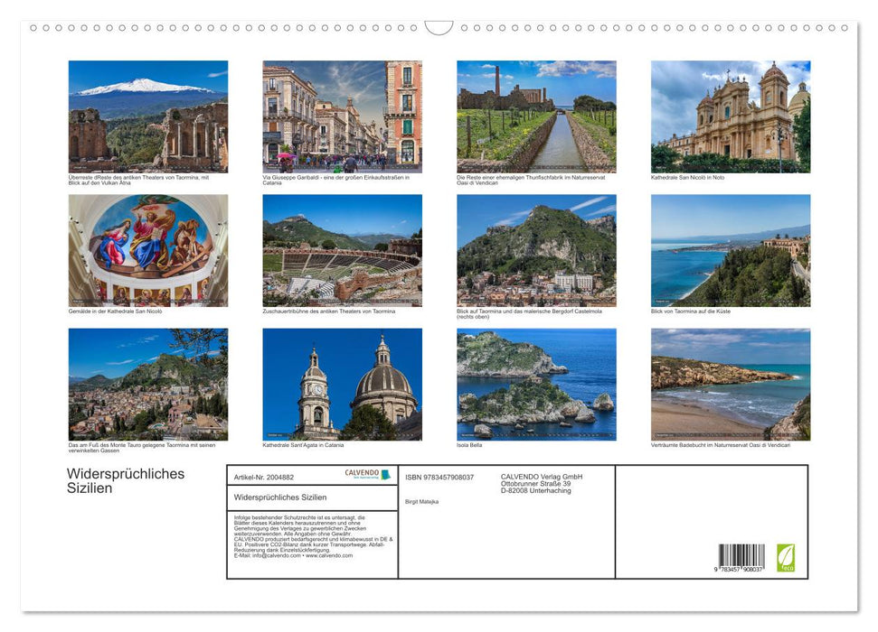 Widersprüchliches Sizilien (CALVENDO Wandkalender 2026)