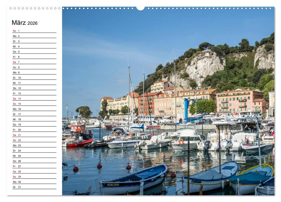 NIZZA Idyllische Impressionen (CALVENDO Wandkalender 2026)