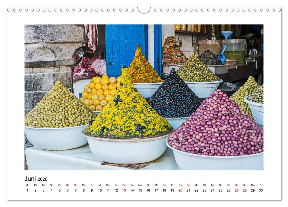 Marokko - Farbenfrohe Märkte (CALVENDO Wandkalender 2026)