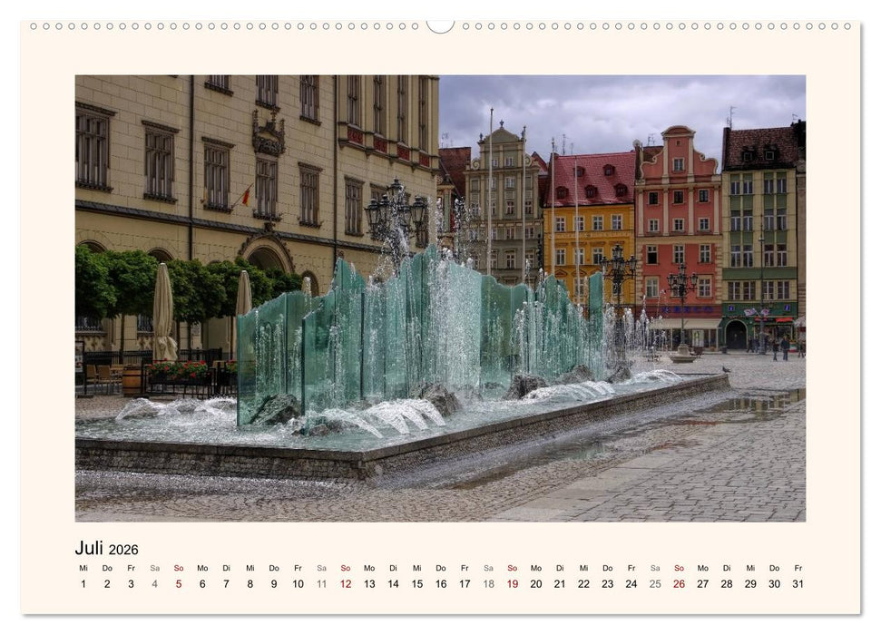 Breslau - Schlesiens Herz an der Oder (CALVENDO Premium Wandkalender 2026)