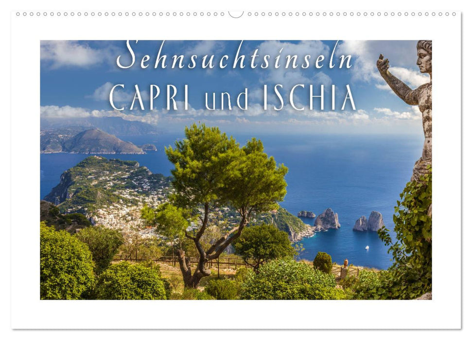 Sehnsuchtsinseln Capri und Ischia (CALVENDO Wandkalender 2026)