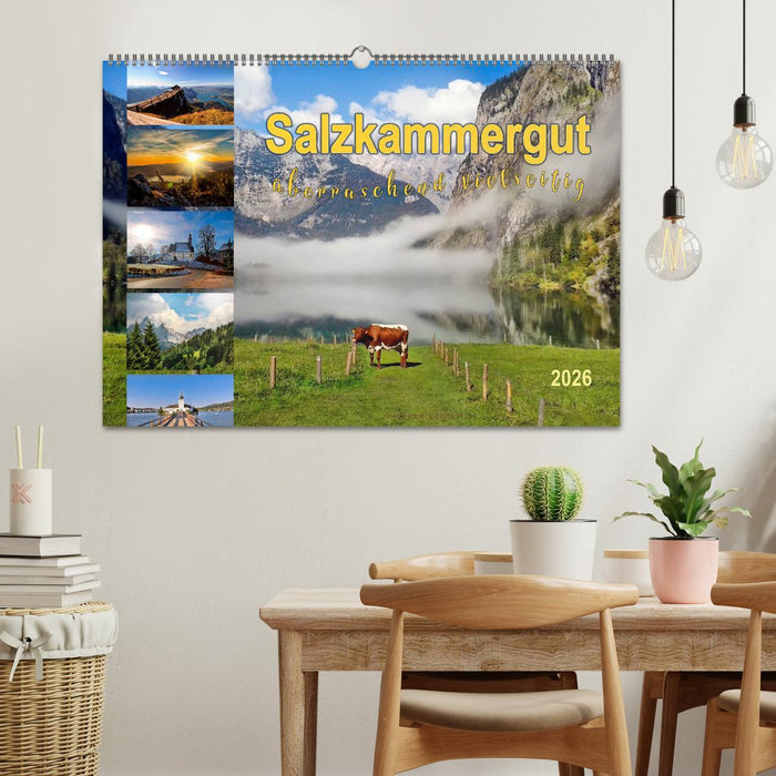 Salzkammergut, überraschend vielseitig (CALVENDO Wandkalender 2026)