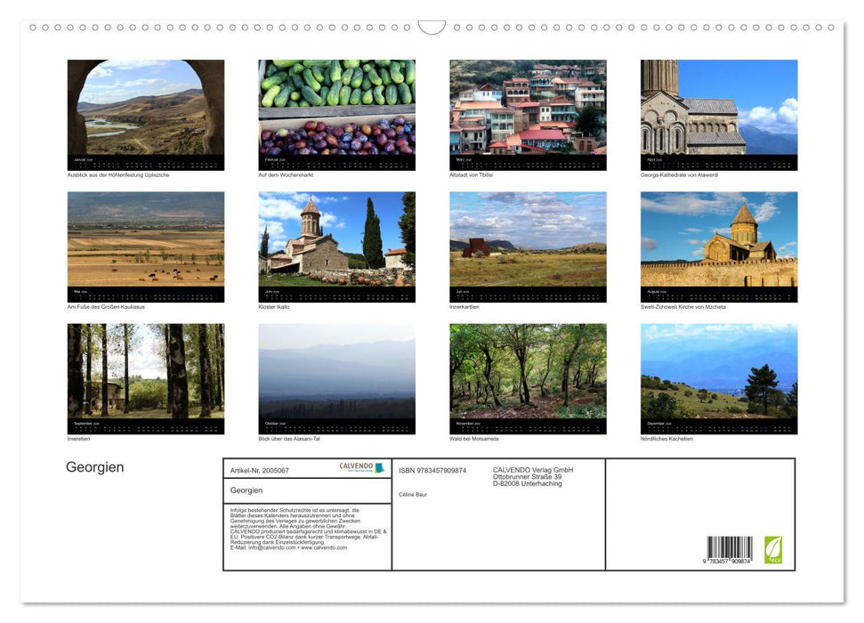 Georgien (CALVENDO Wandkalender 2026)