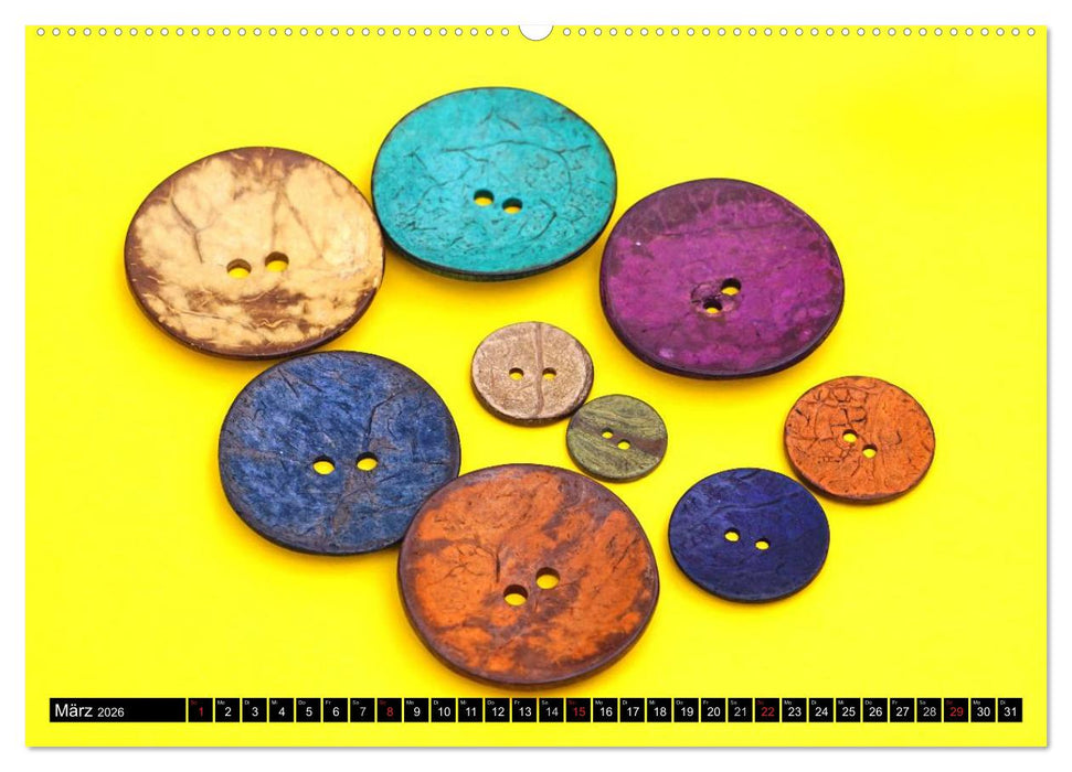 Knopfkalender (CALVENDO Wandkalender 2026)