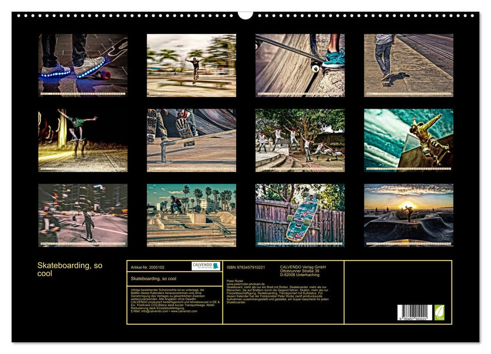 Skateboarding, so cool (CALVENDO Wandkalender 2026)