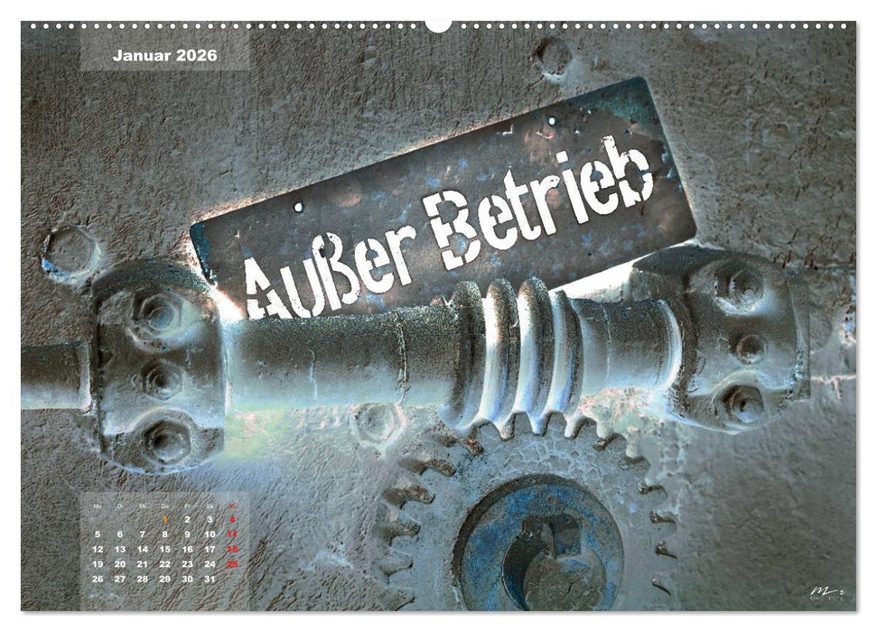 AUSSER BETRIEB - Industriekultur mit PopArt-Einflüssen (CALVENDO Wandkalender 2026)