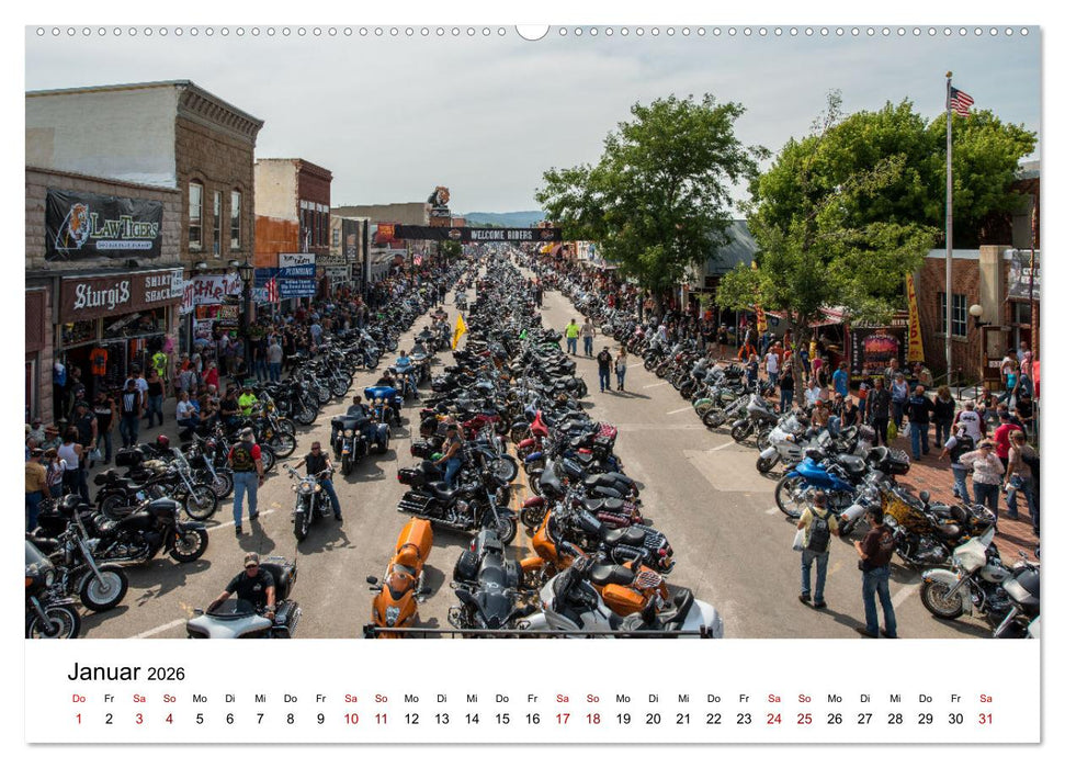 Sturgis - Die berühmteste Motorrad-Rallye der Welt (CALVENDO Wandkalender 2026)