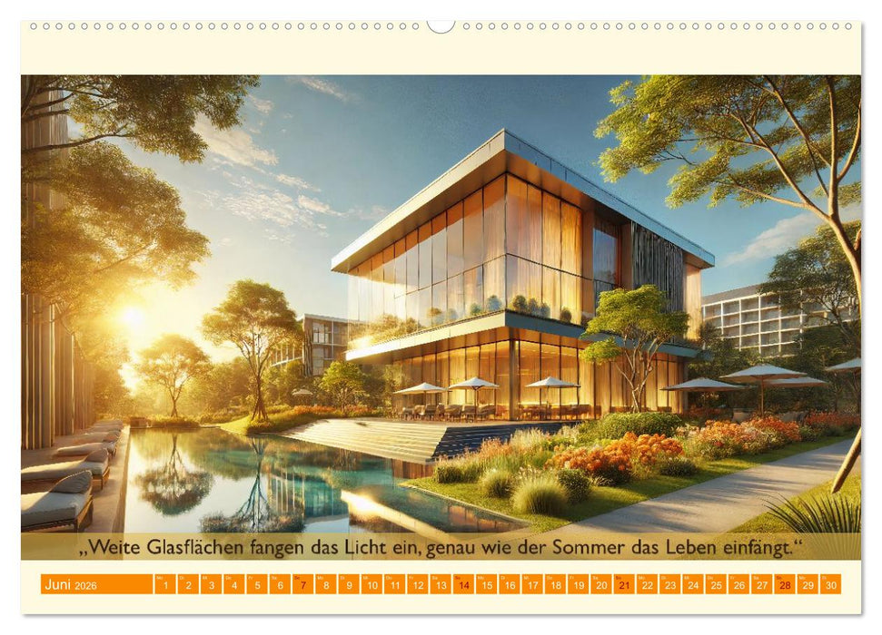 Architektur und Natur im Rhythmus der Jahreszeiten (CALVENDO Wandkalender 2026)