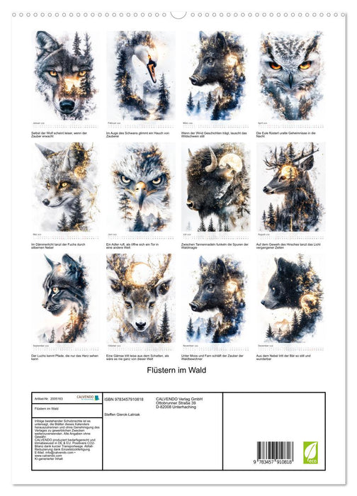 Flüstern im Wald (CALVENDO Premium Wandkalender 2026)