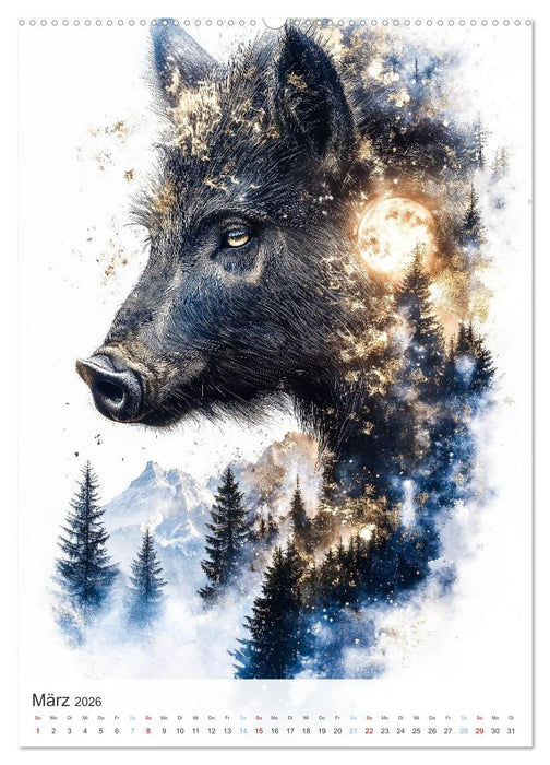 Flüstern im Wald (CALVENDO Premium Wandkalender 2026)