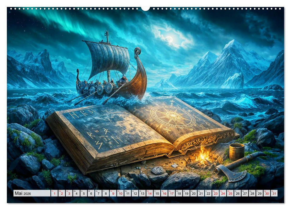 Magische Welt der Bücher - Fantastische Abenteuer zwischen den Seiten (CALVENDO Premium Wandkalender 2026)