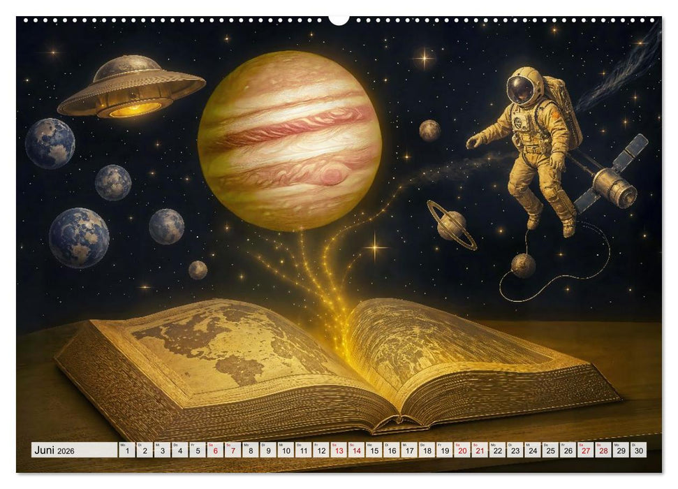 Magische Welt der Bücher - Fantastische Abenteuer zwischen den Seiten (CALVENDO Premium Wandkalender 2026)