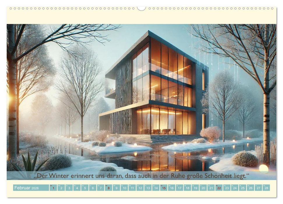 Architektur und Natur im Rhythmus der Jahreszeiten (CALVENDO Premium Wandkalender 2026)