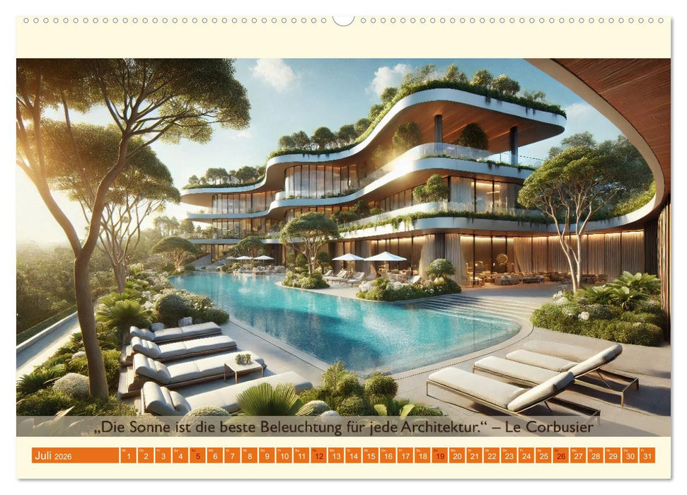 Architektur und Natur im Rhythmus der Jahreszeiten (CALVENDO Premium Wandkalender 2026)