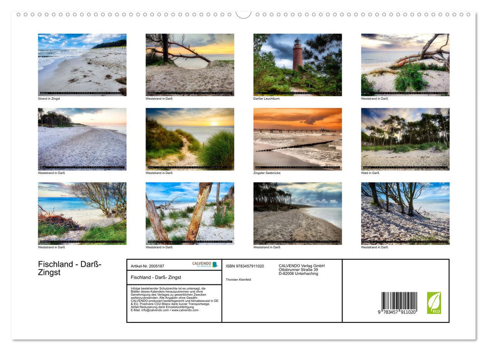 Fischland - Darß- Zingst (CALVENDO Wandkalender 2026)