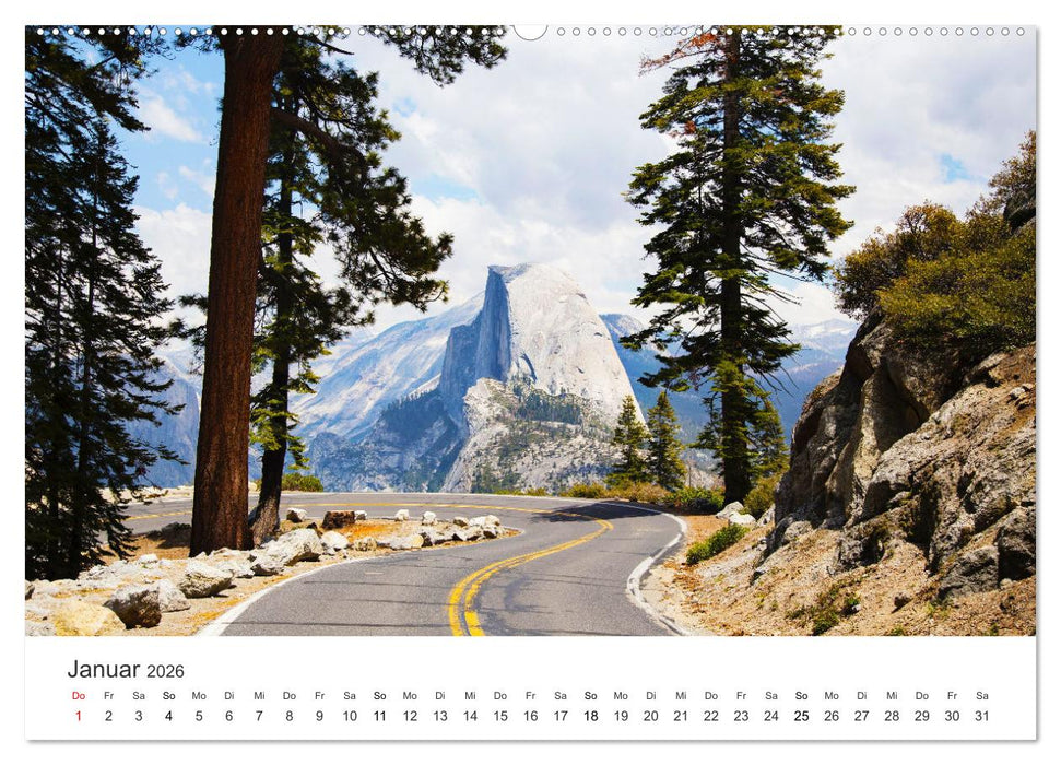 Yosemite - Einzigartige Naturspektakel (CALVENDO Wandkalender 2026)