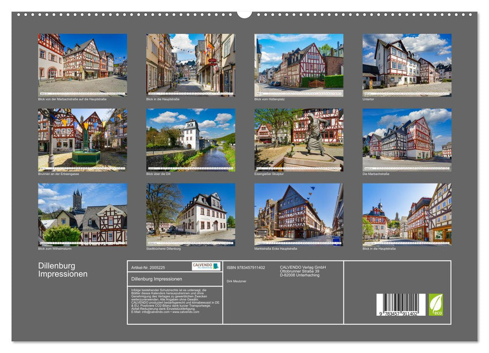 Dillenburg Impressionen (CALVENDO Wandkalender 2026)