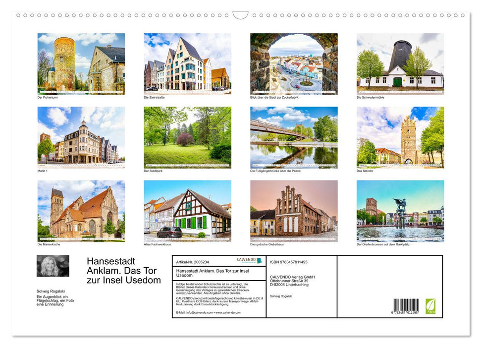 Hansestadt Anklam. Das Tor zur Insel Usedom (CALVENDO Wandkalender 2026)
