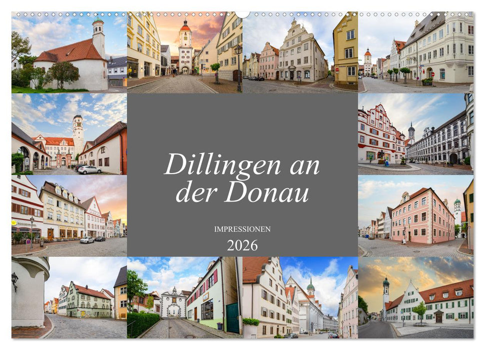 Dillingen an der Donau Impressionen (CALVENDO Wandkalender 2026)