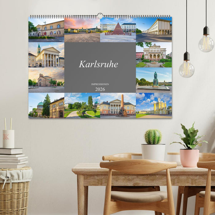 Karlsruhe Impressionen (CALVENDO Wandkalender 2026)