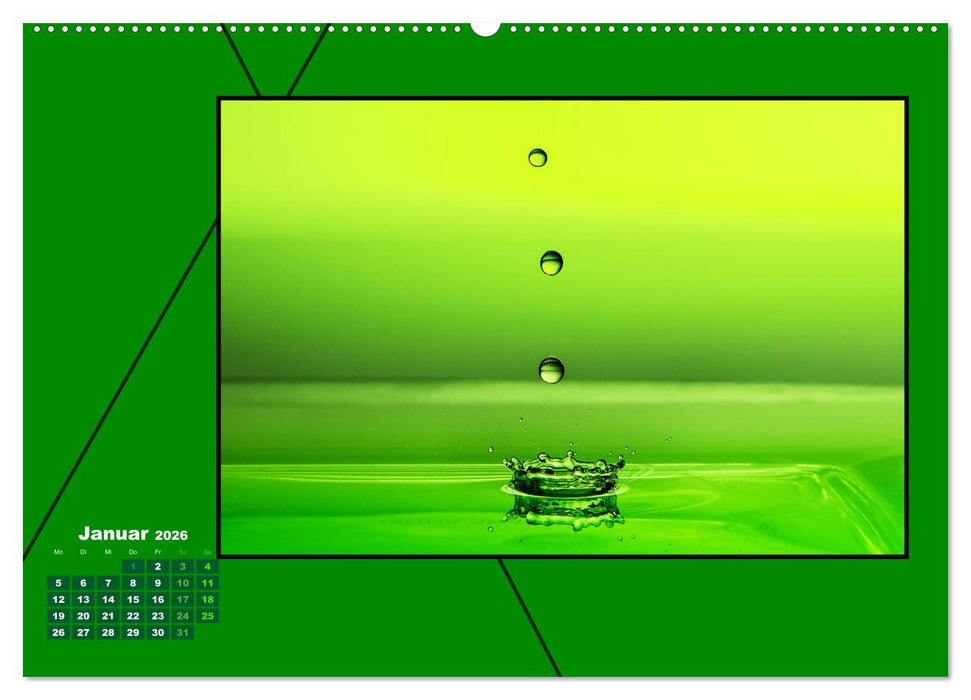 Heilende Farbe Grün (CALVENDO Wandkalender 2026)