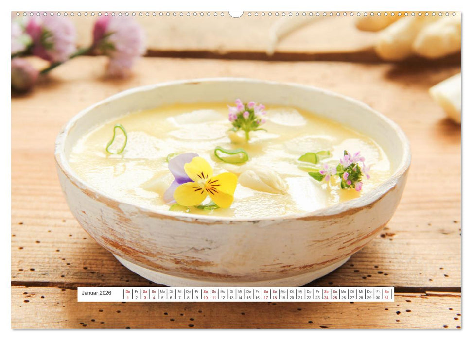 Köstlicher Spargel (CALVENDO Premium Wandkalender 2026)