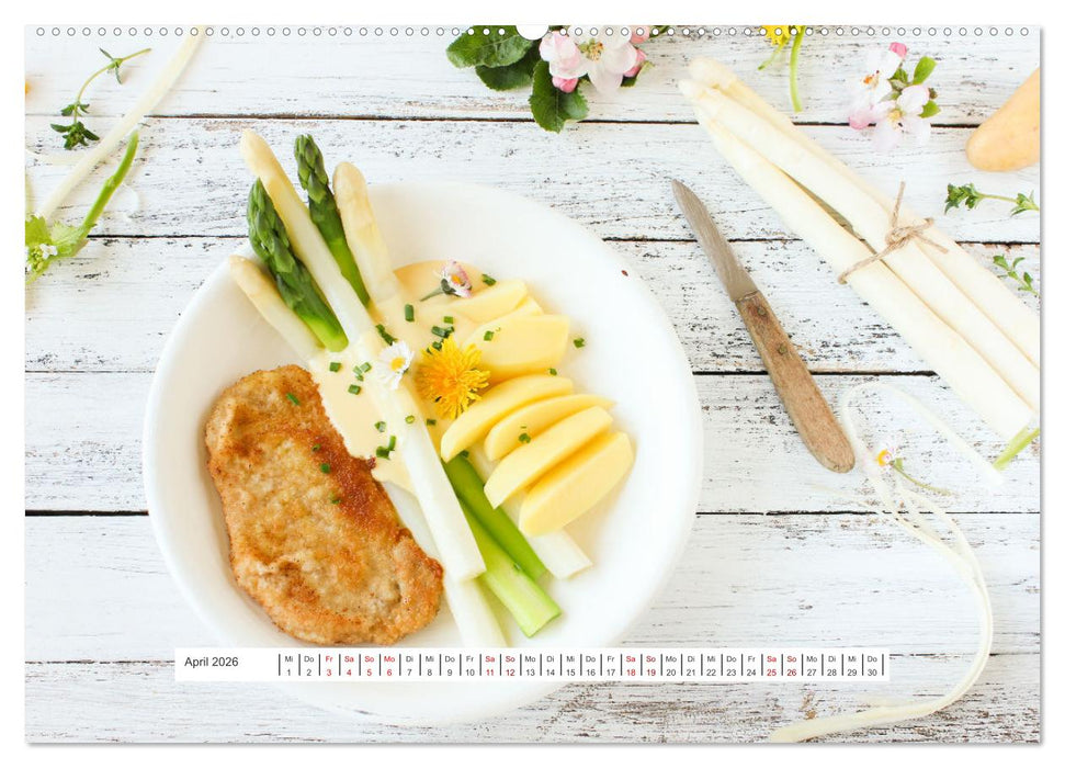 Köstlicher Spargel (CALVENDO Premium Wandkalender 2026)