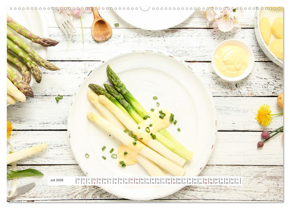 Köstlicher Spargel (CALVENDO Premium Wandkalender 2026)