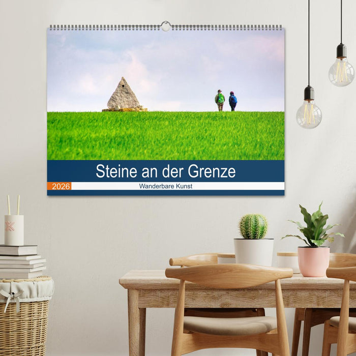 Steine an der Grenze - Wanderbare Kunst (CALVENDO Wandkalender 2026)