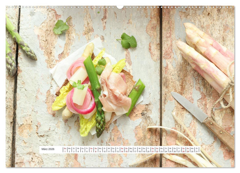 Köstlicher Spargel (CALVENDO Wandkalender 2026)