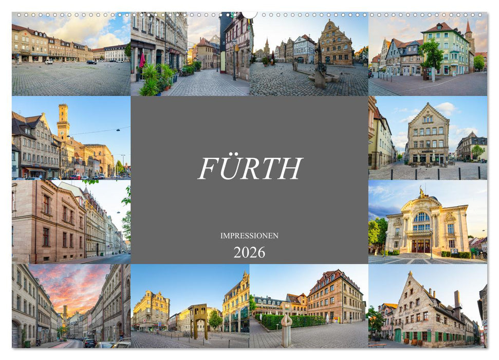 Fürth Impressionen (CALVENDO Wandkalender 2026)
