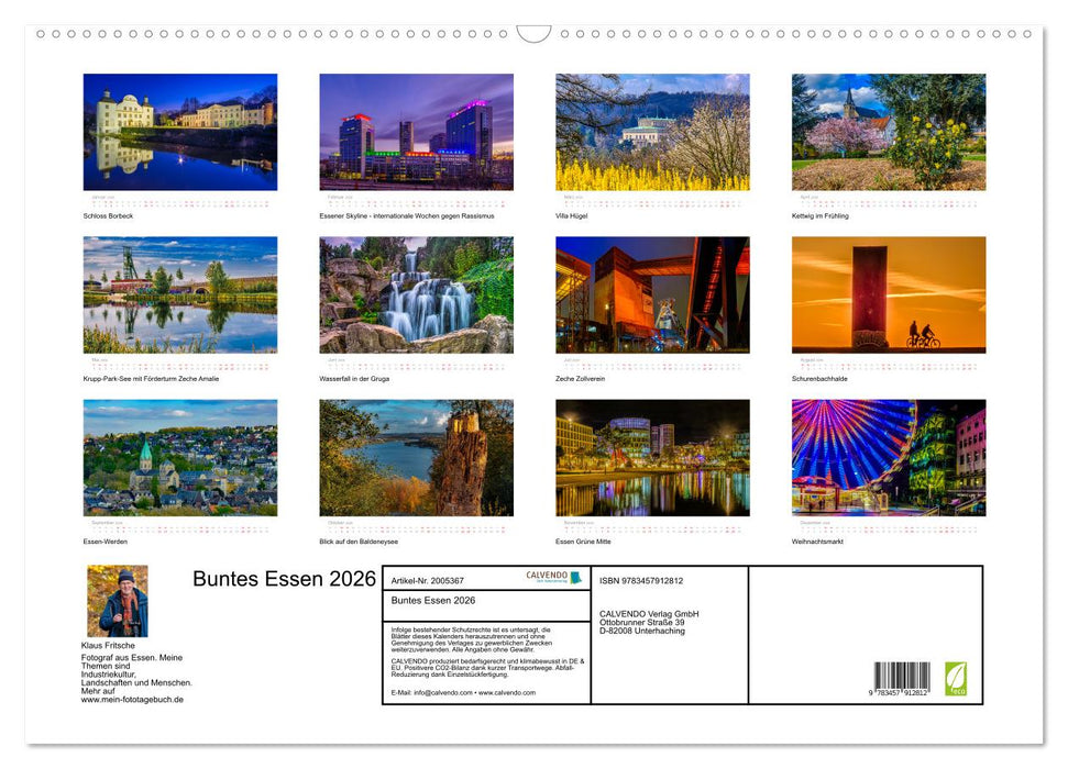 Buntes Essen 2026 (CALVENDO Wandkalender 2026)