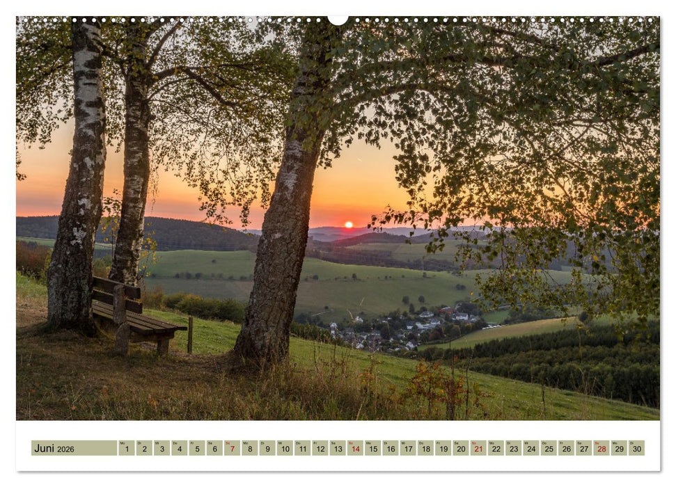 Sauerland - Land der tausend Berge (CALVENDO Wandkalender 2026)