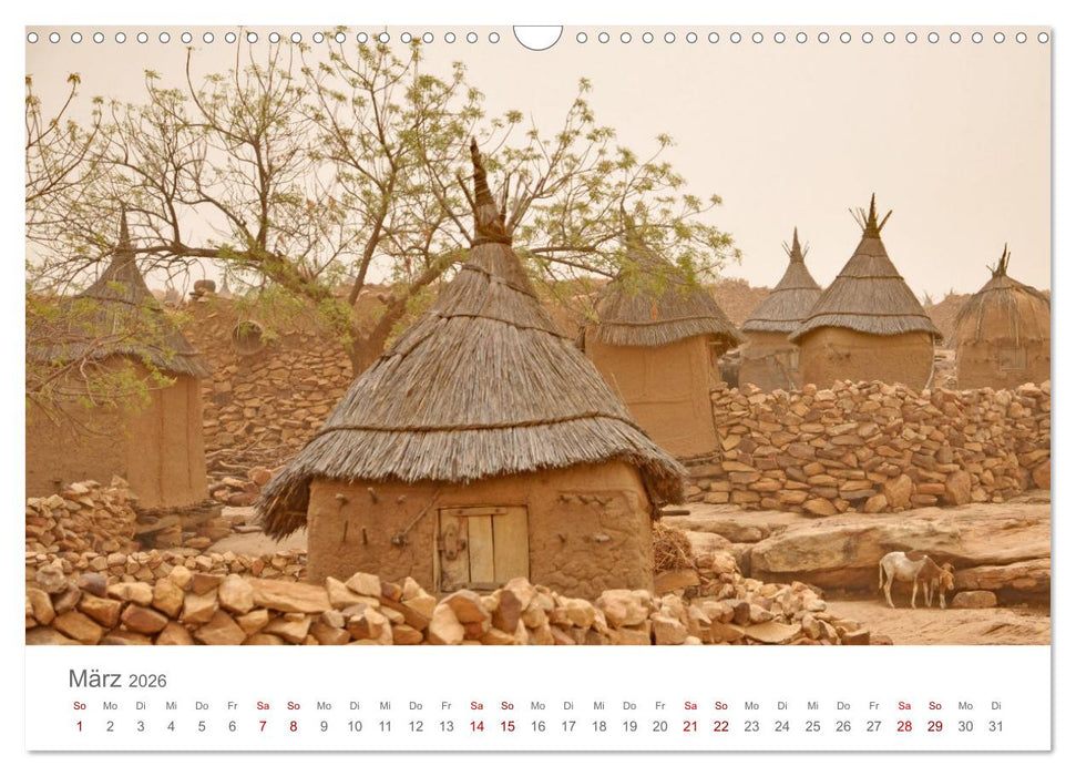 Mali - Dogonland - Weltkultur- und Weltnaturerbe (CALVENDO Wandkalender 2026)