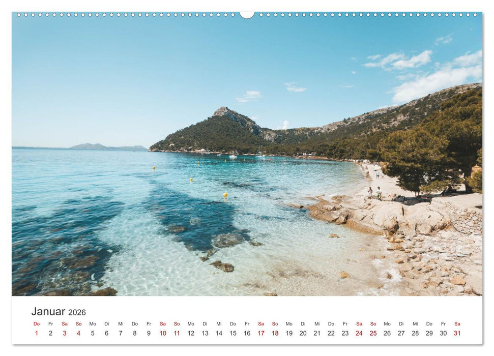 Mallorca - Eine traumhafte Reise nach Spanien. (CALVENDO Wandkalender 2026)