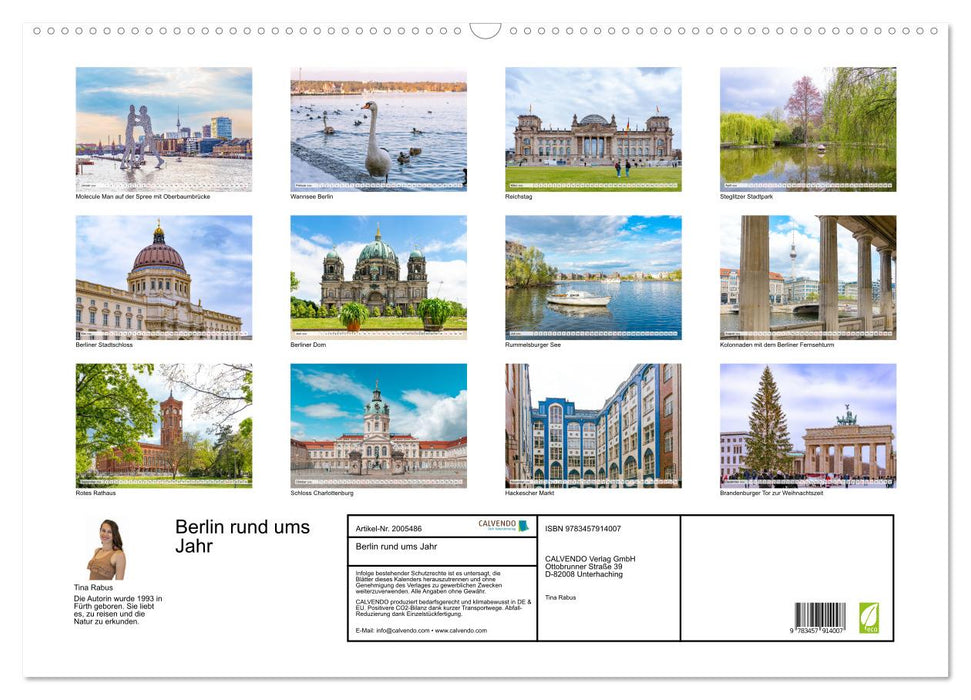 Berlin rund ums Jahr (CALVENDO Wandkalender 2026)