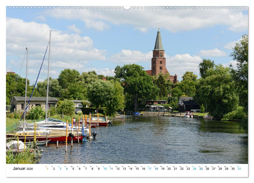 Die Havel entlang - Brandenburg, Rathenow, Havelberg (CALVENDO Wandkalender 2026)