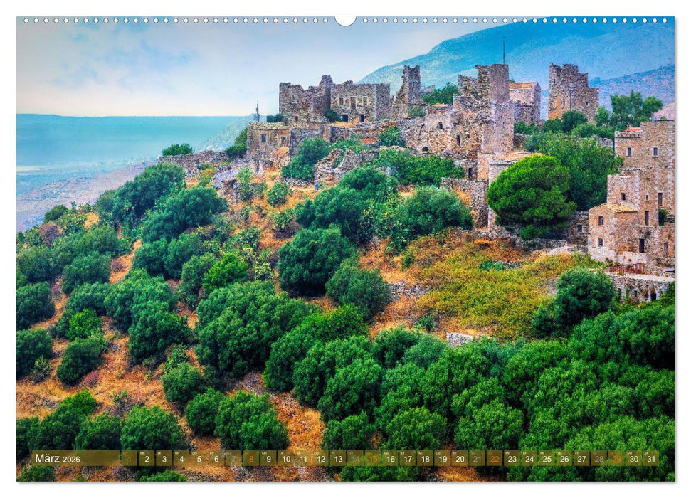 Peleponnes, traumhafte Halbinsel Griechenlands (CALVENDO Wandkalender 2026)