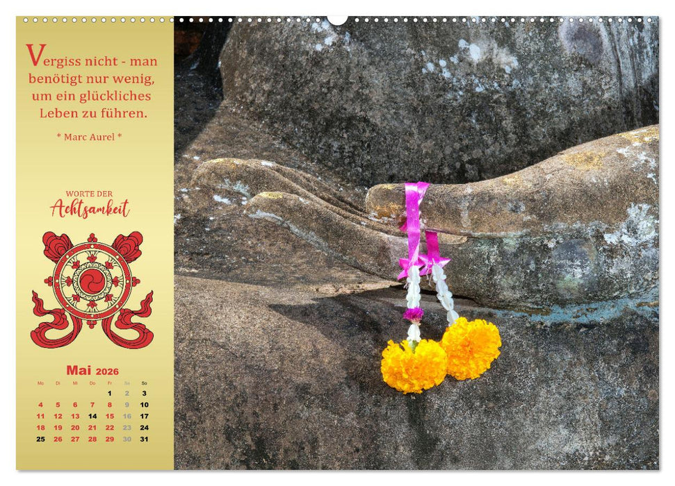 Wege der Achtsamkeit - In der Ruhe liegt die Kraft (CALVENDO Wandkalender 2026)