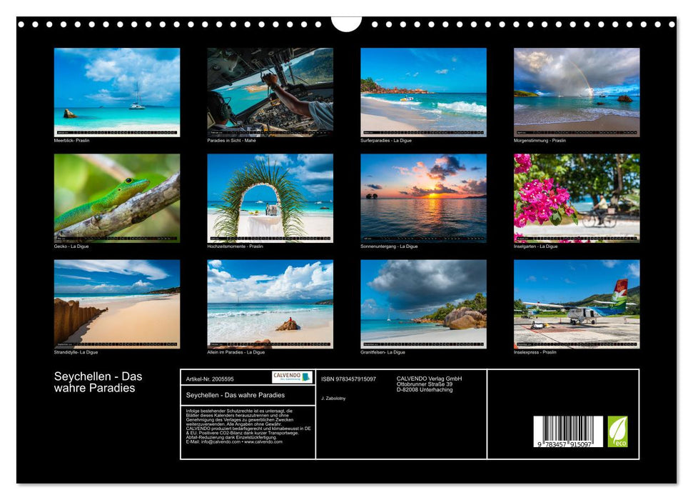 Seychellen - Das wahre Paradies (CALVENDO Wandkalender 2026)