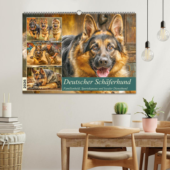 Deutscher Schäferhund. Familienheld, Sportskanone und loyaler Diensthund (CALVENDO Wandkalender 2026)