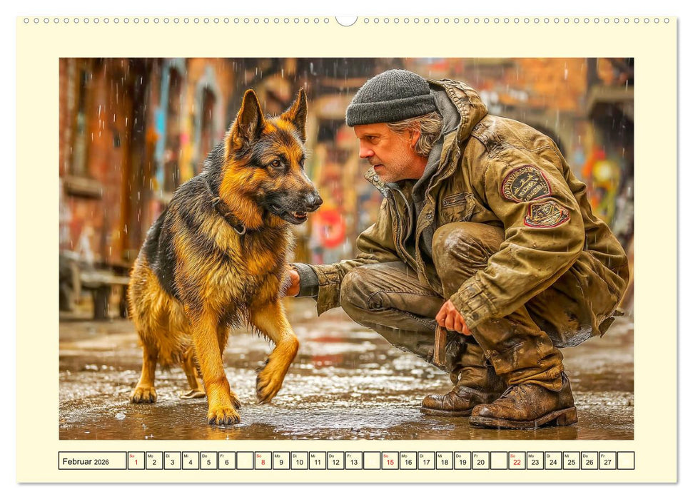 Deutscher Schäferhund. Familienheld, Sportskanone und loyaler Diensthund (CALVENDO Wandkalender 2026)